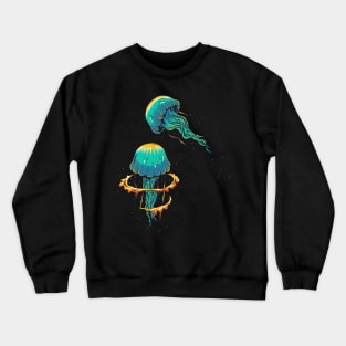 jellyfish illustration Crewneck Sweatshirt